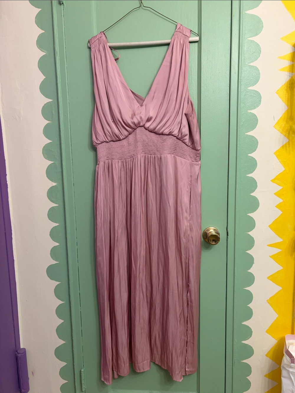 Old Navy Mauve V-Neck Maxi Dress